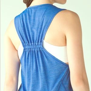 Lululemon Blue In A Cinch Tank